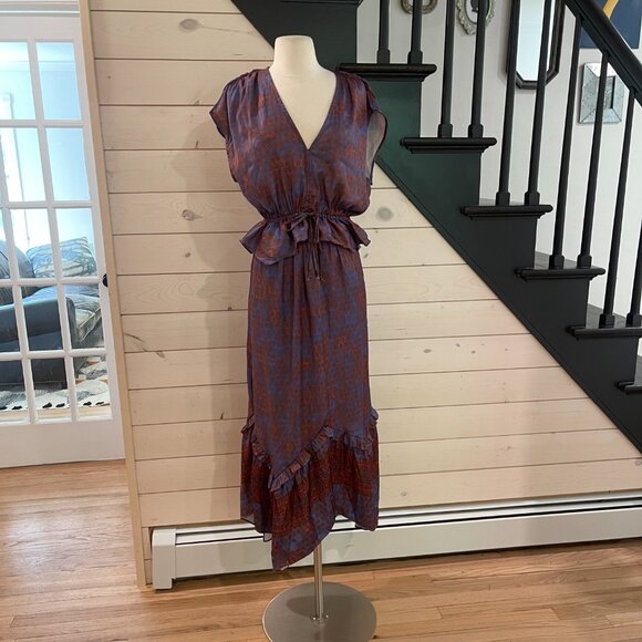 021New Free People Dreambound Maxi Skirt Red/Blue NWOT Sizes XS & L - Picture 11 of 11